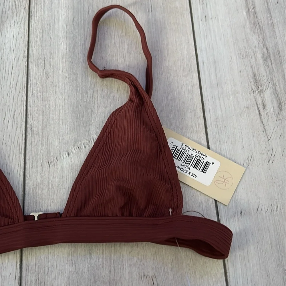 Ris-K Dippin' Daisy's Yacht Jet Rib bikini top size S swim swimsuit
